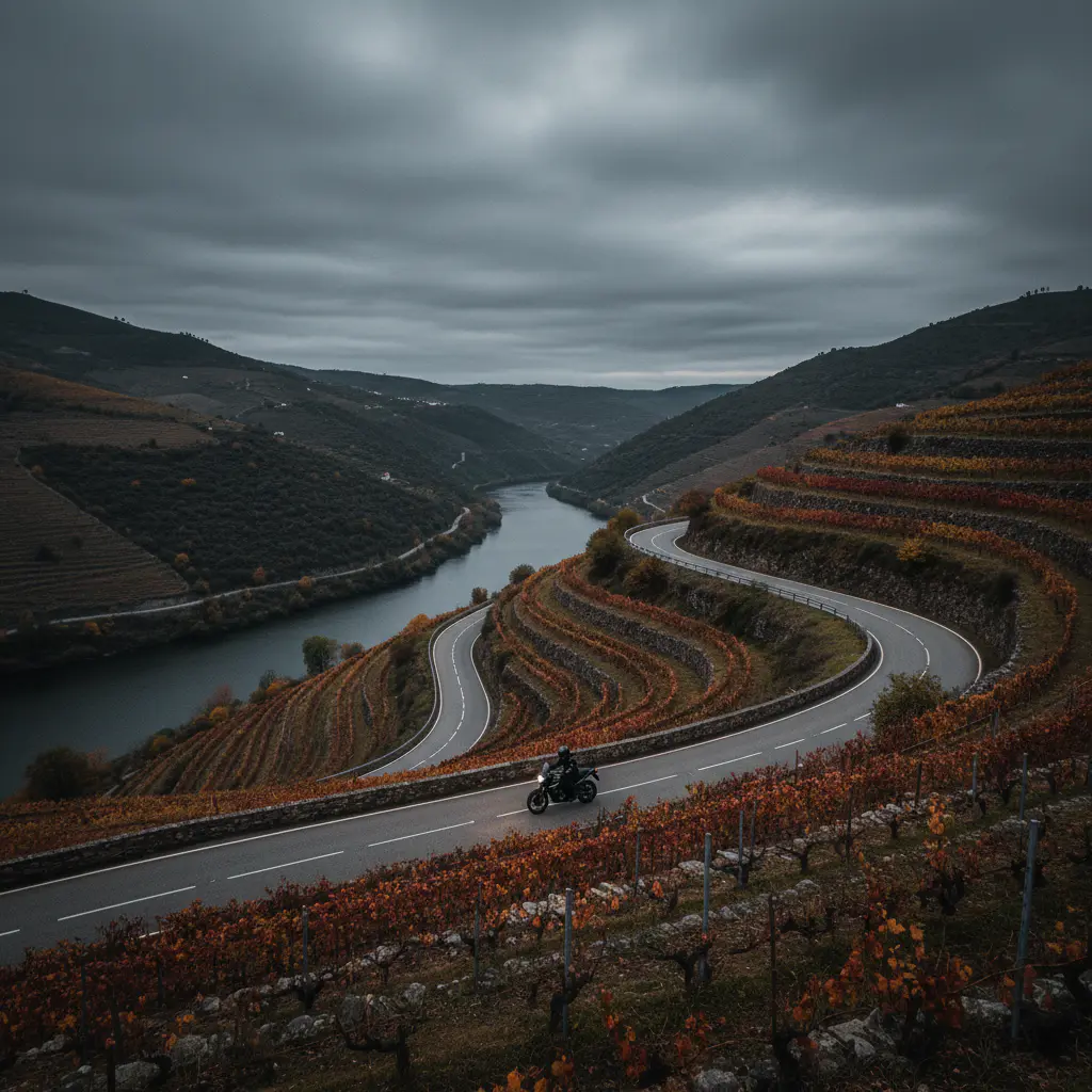 Estrada N222 no Douro Vinhateiro