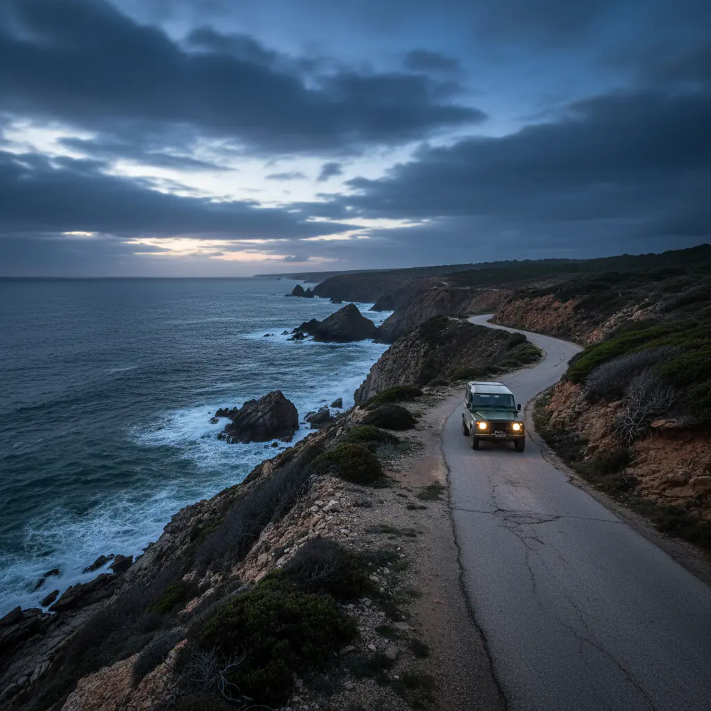 Estrada ao longo da Costa Vicentina